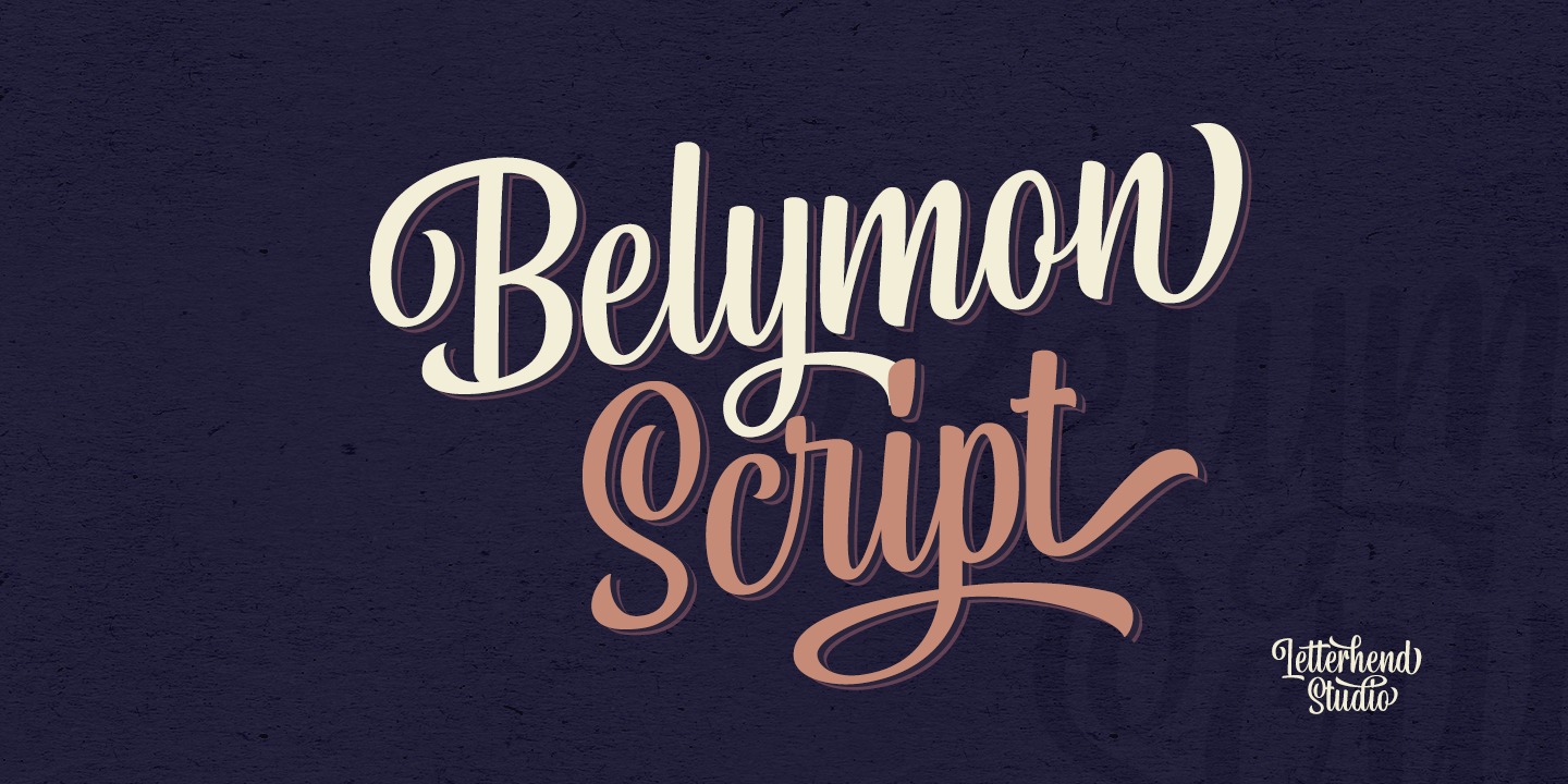 Пример шрифта Belymon Script